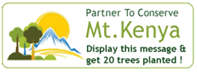 save mt. Kenya campaign