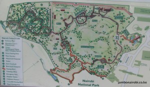 Nairobi Safari Walk Map