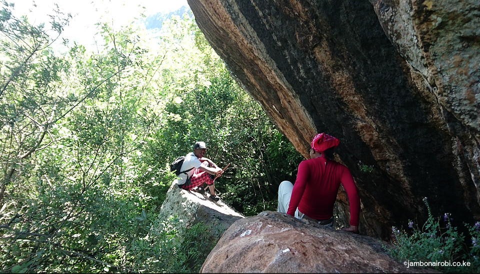 On a Ledge at Olorngelai